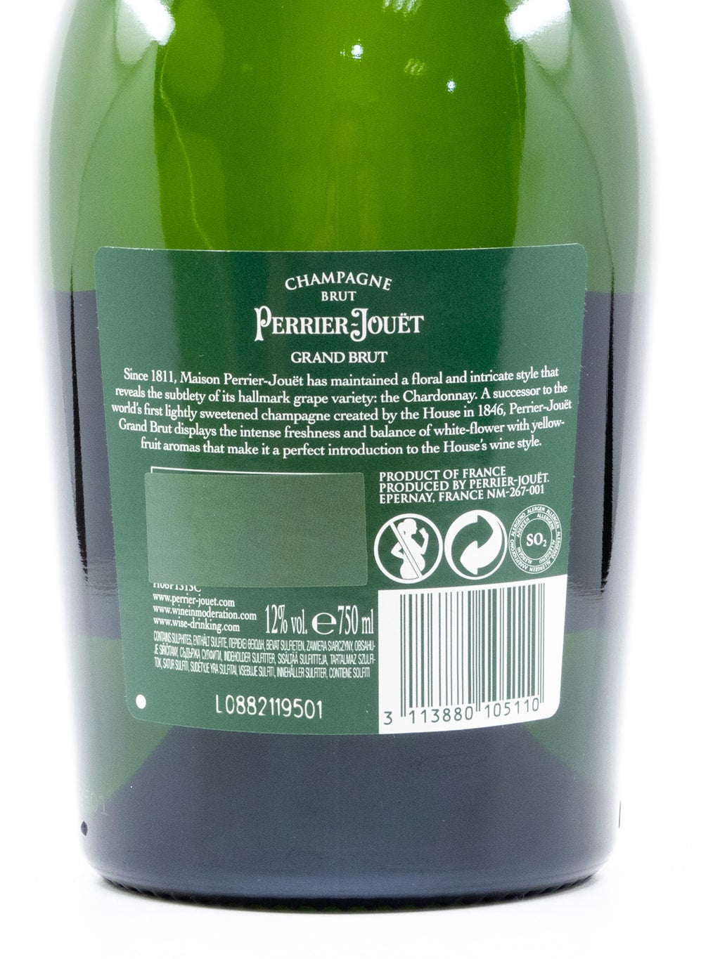 巴黎之花法国香槟 Perrier-Jouet Grand Brut NV 750ml