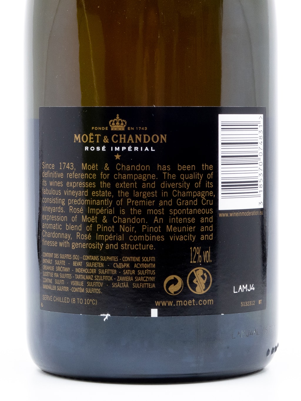 酩悦皇室粉红香槟 Moet & Chandon Rose Imperial Brut NV 750ml