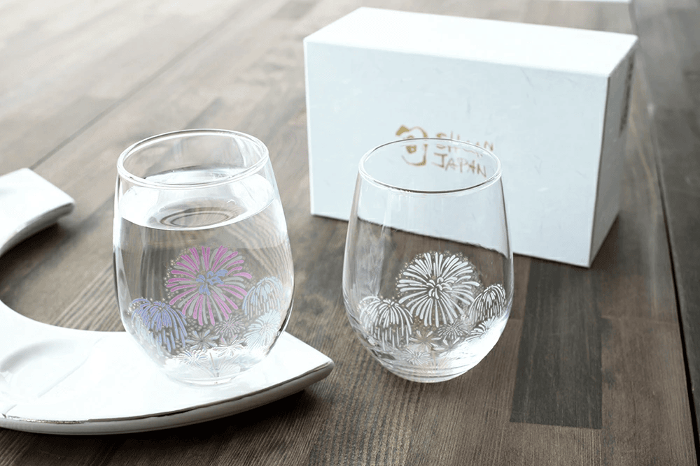 丸モ高木陶器 | 煙花感溫玻璃杯套裝