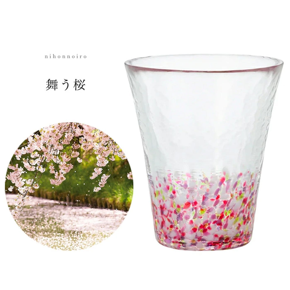 Tsugaru Vidro Pink Handmade Tumbler Glass