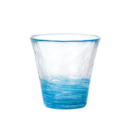 Tsugaru Vidro Dewdrop Light Blue Handmade Tumbler Glass