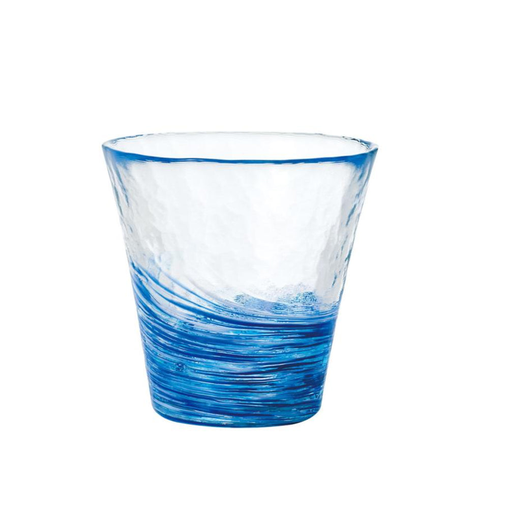 Tsugaru Vidro Navy Blue Handmade Tumbler Glass