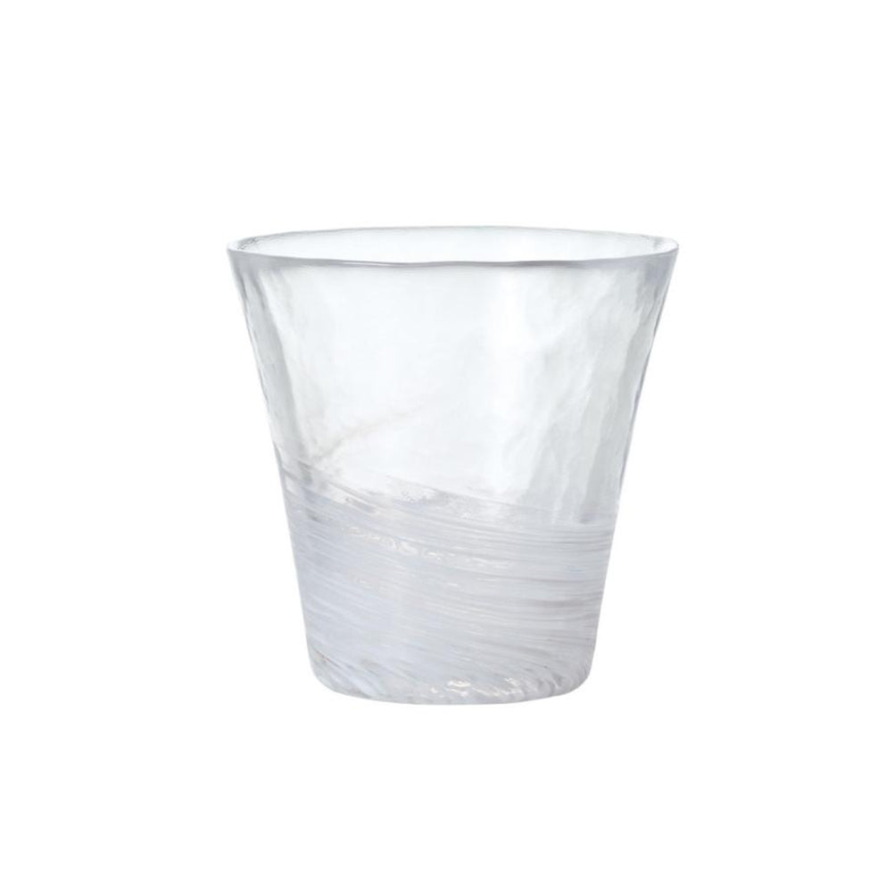 Tsugaru Vidro White Kneading Handmade Tumbler Glass
