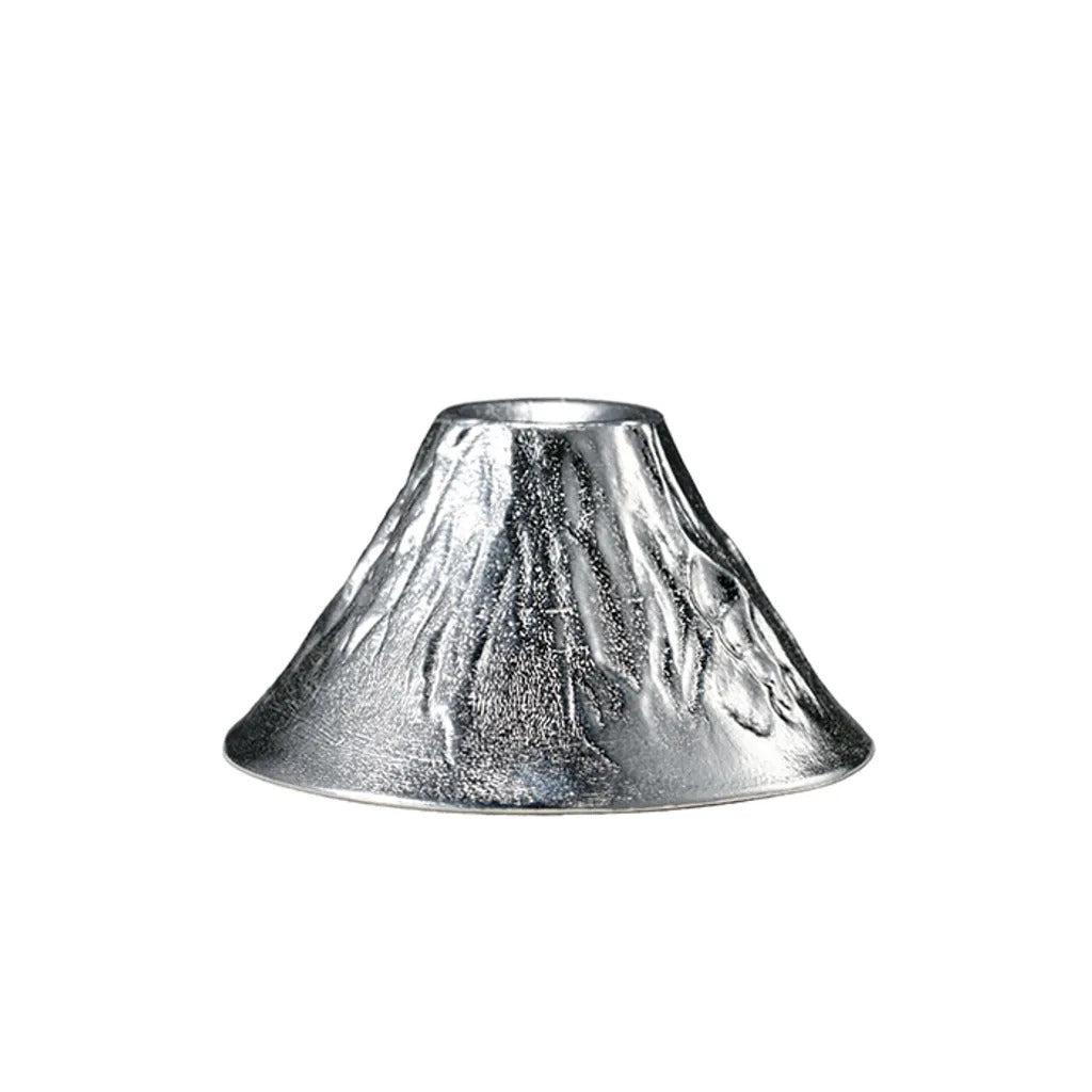 能作 純錫・金箔 富士山風情杯木盒套裝