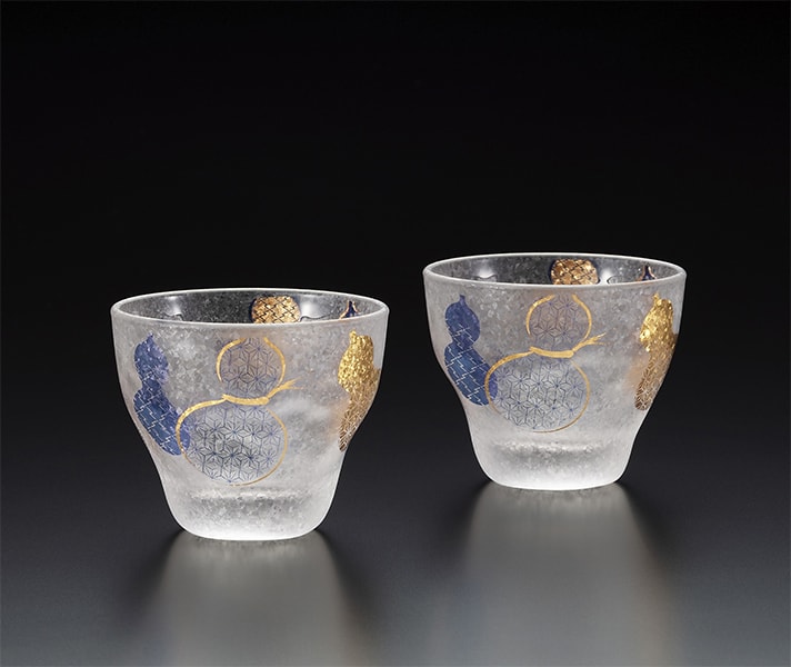 Aderia Premium  2-Piece Mugyoutan Sake Tumbler Gift Set