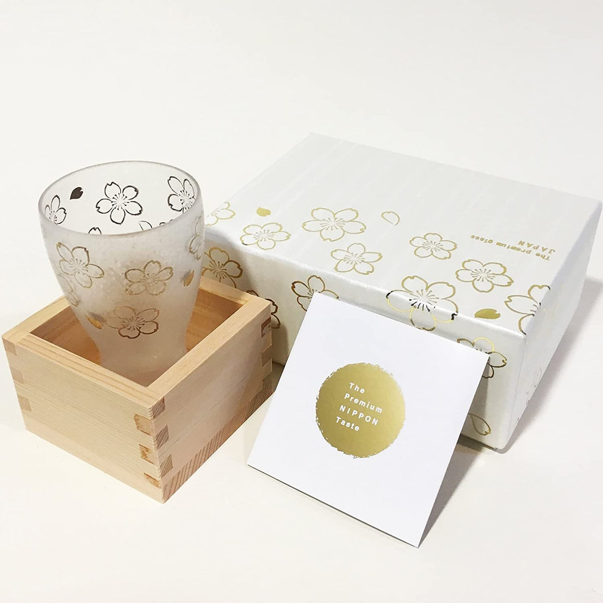 Aderia Premium Sakura Masu Sake Glass Gift Box