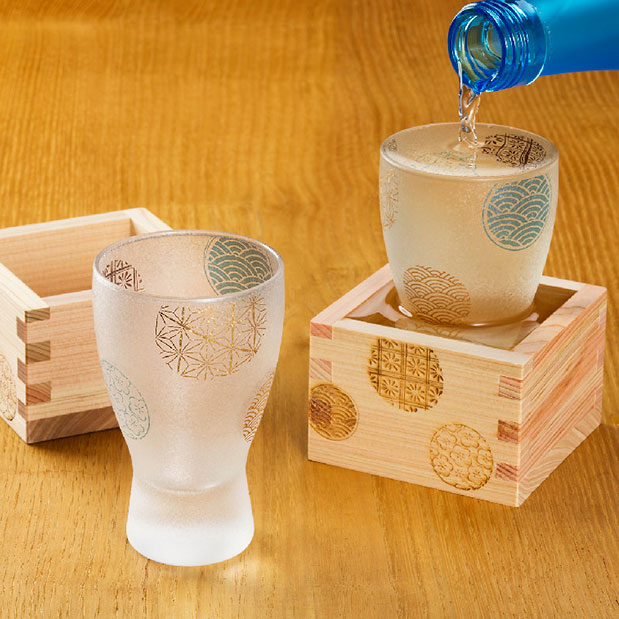 Aderia Premium Marumon Masu Sake Glass Gift Box