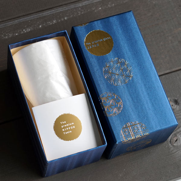 日本 Aderia Premium 日式丸紋 綿密泡沫啤酒杯禮盒