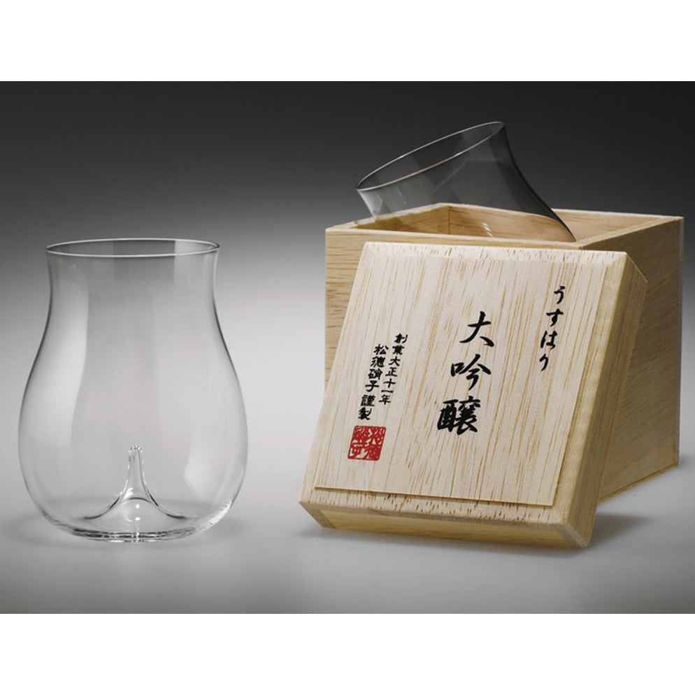 日本 松德硝子 手作大吟釀品飲杯禮盒
