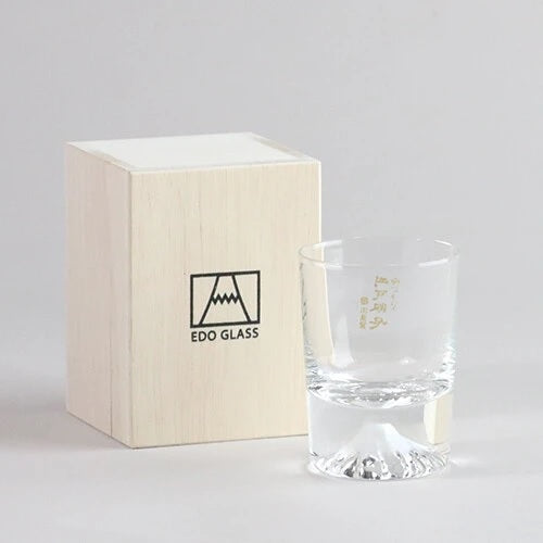 日本 田島硝子 手作富士山玻璃 清酒酒杯禮盒
