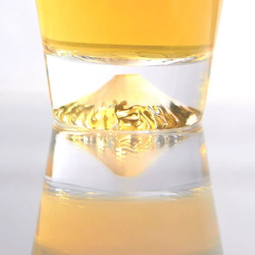 Tajima Edo Glass Mt. Fuji Handmade Sake Glass Gift Box