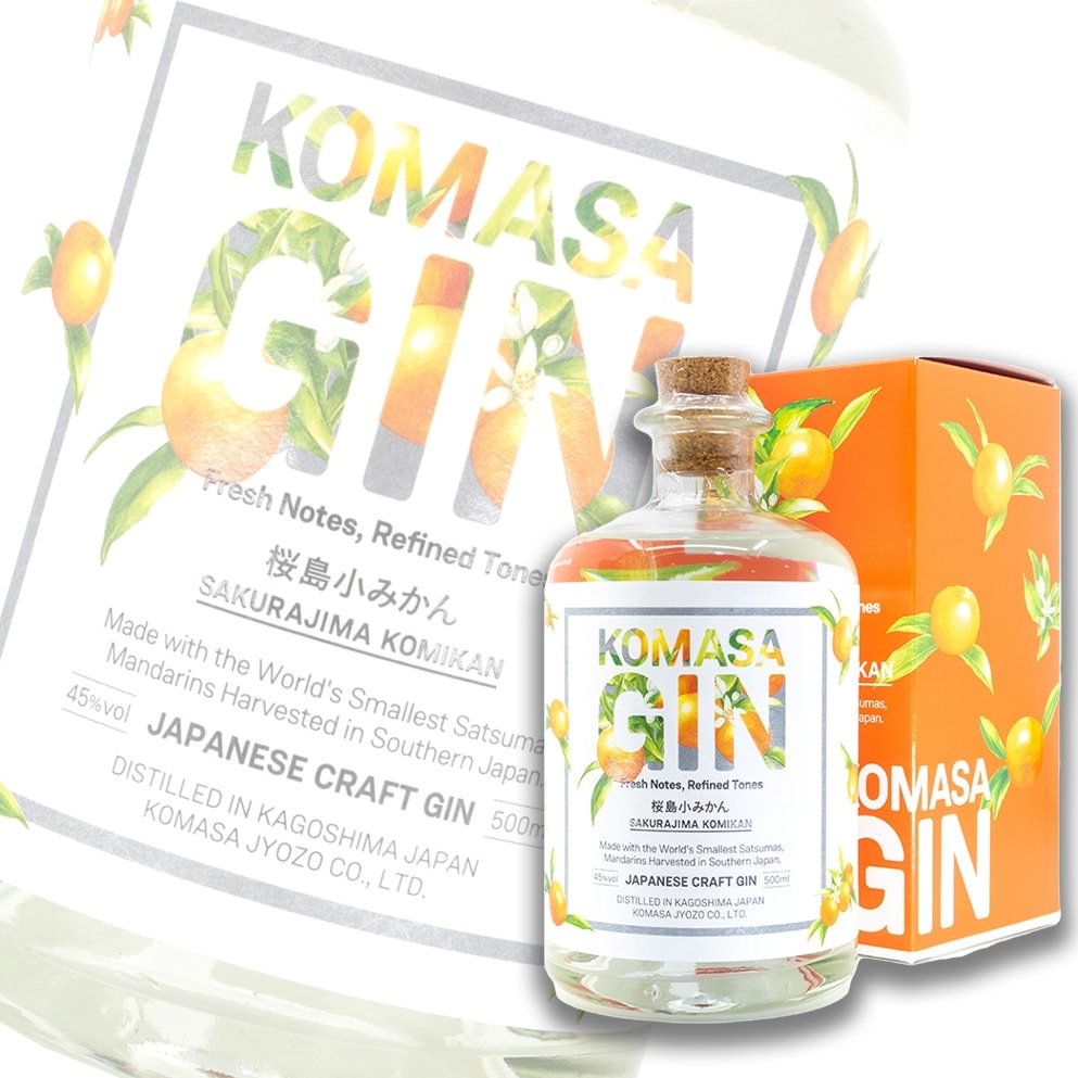 Komasa Gin 鹿兒島小蜜柑氈酒 500ml 禮盒裝