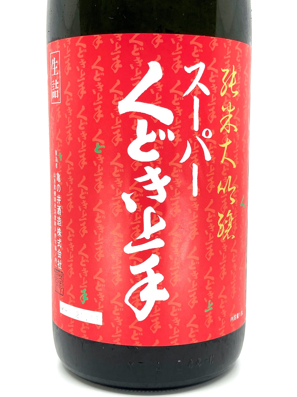 くどき上手 Jr. 雄町30 純米大吟釀 生詰 1800ml
