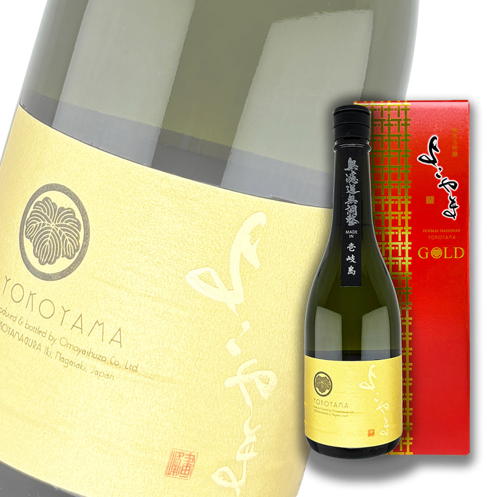 橫山 よこやま GOLD 純米大吟釀 無濾過原酒 生詰 720ml 禮盒裝 — cover