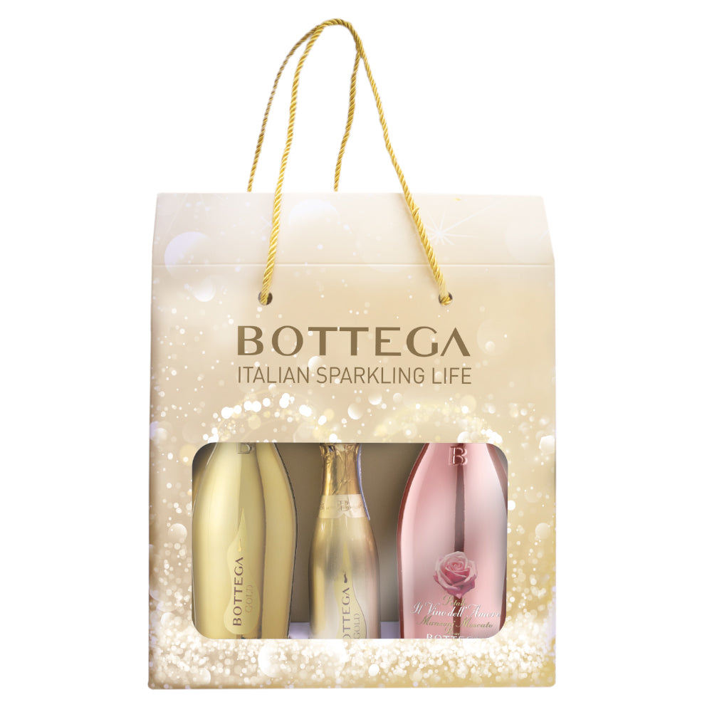 寶迪嘉 Bottega Gift Set 意大利氣泡酒禮盒套裝 (送迷你璀璨金裝氣泡酒一支)
