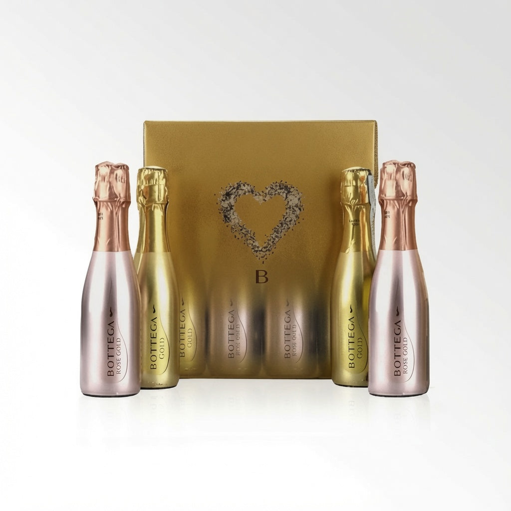 寶迪嘉 Bottega Mini Gold Prosecco and Rose Gift Set 意大利氣泡酒品飲套裝 (兩款200ml x2套裝) — 1