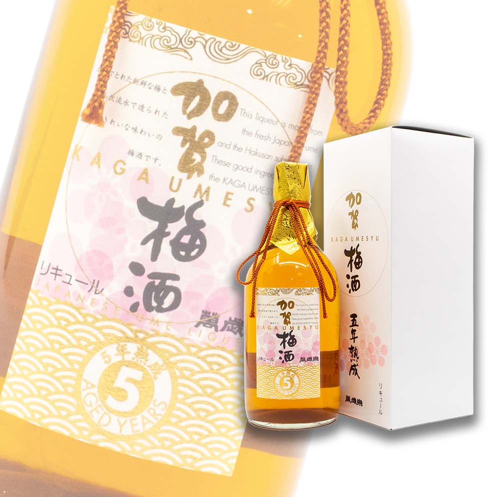 萬歲樂 加賀梅酒 五年熟成 720ml 木盒裝