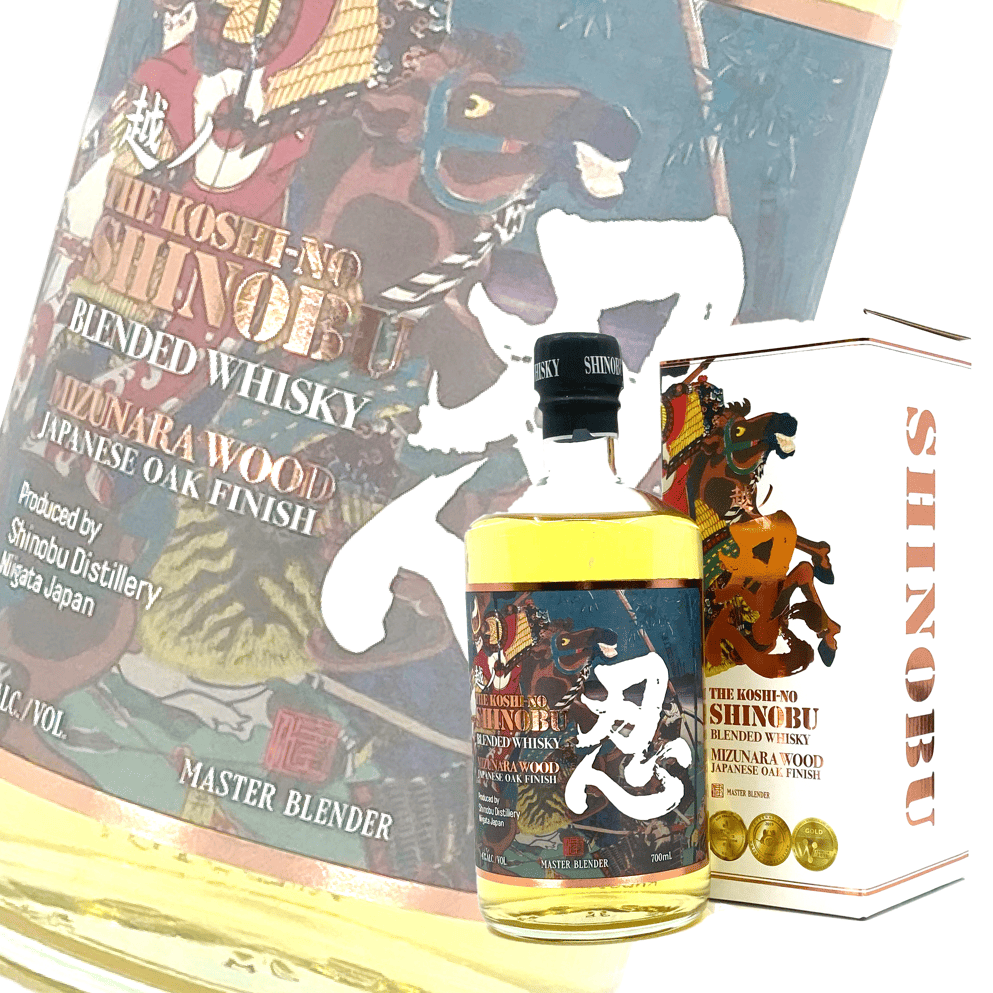忍 Shinobu 水楢桶熟成 調和威士忌 700ml 禮盒裝