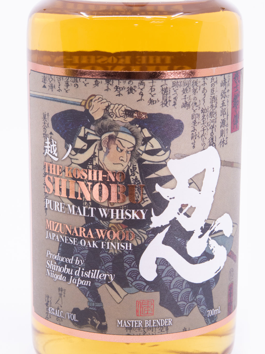 忍 Shinobu 水楢桶熟成 純麥威士忌 700ml 禮盒裝