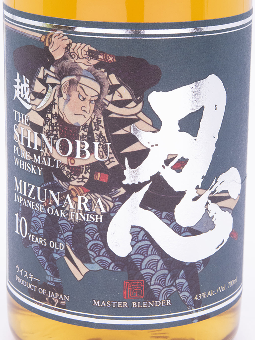 忍 Shinobu 10 YEARS 水楢桶熟成 純麥威士忌 700ml 禮盒裝