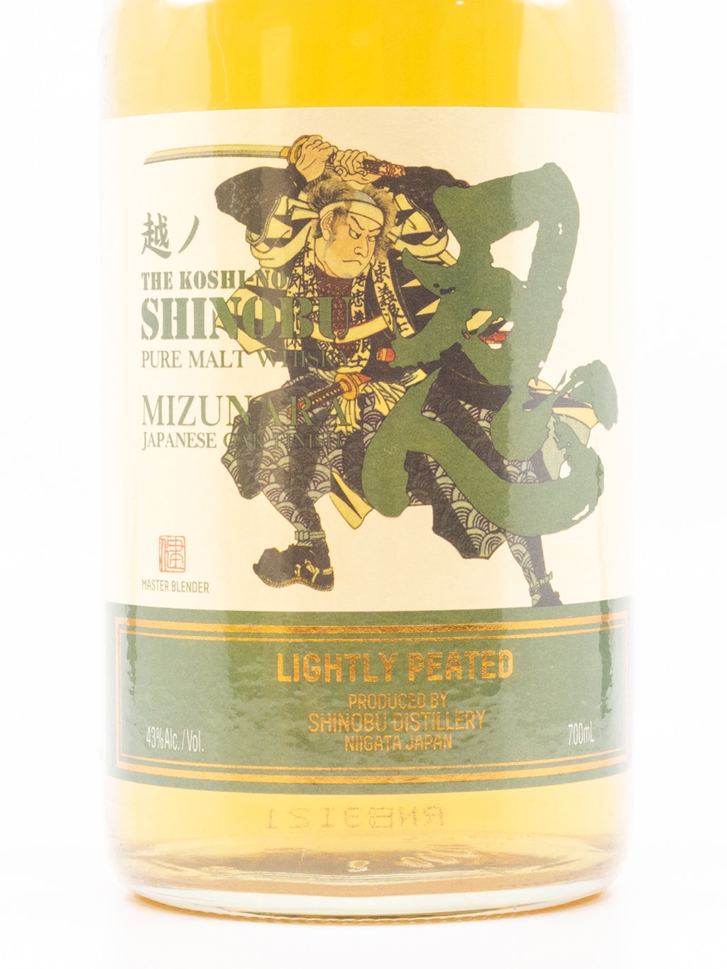 忍 Shinobu 輕泥煤 水楢桶熟成 純麥威士忌 700ml 禮盒裝