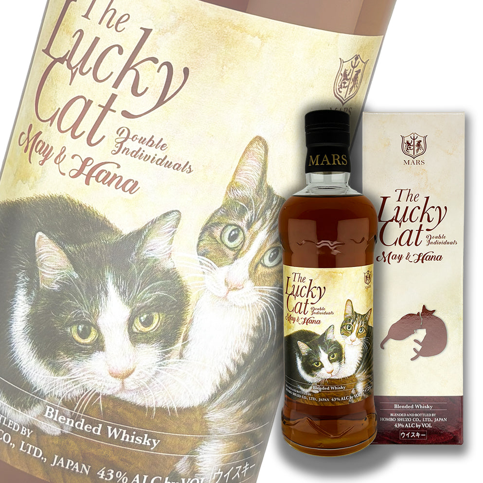 Mars 幸運貓 The Lucky Cat May & Hana 調和威士忌 700ml 禮盒裝