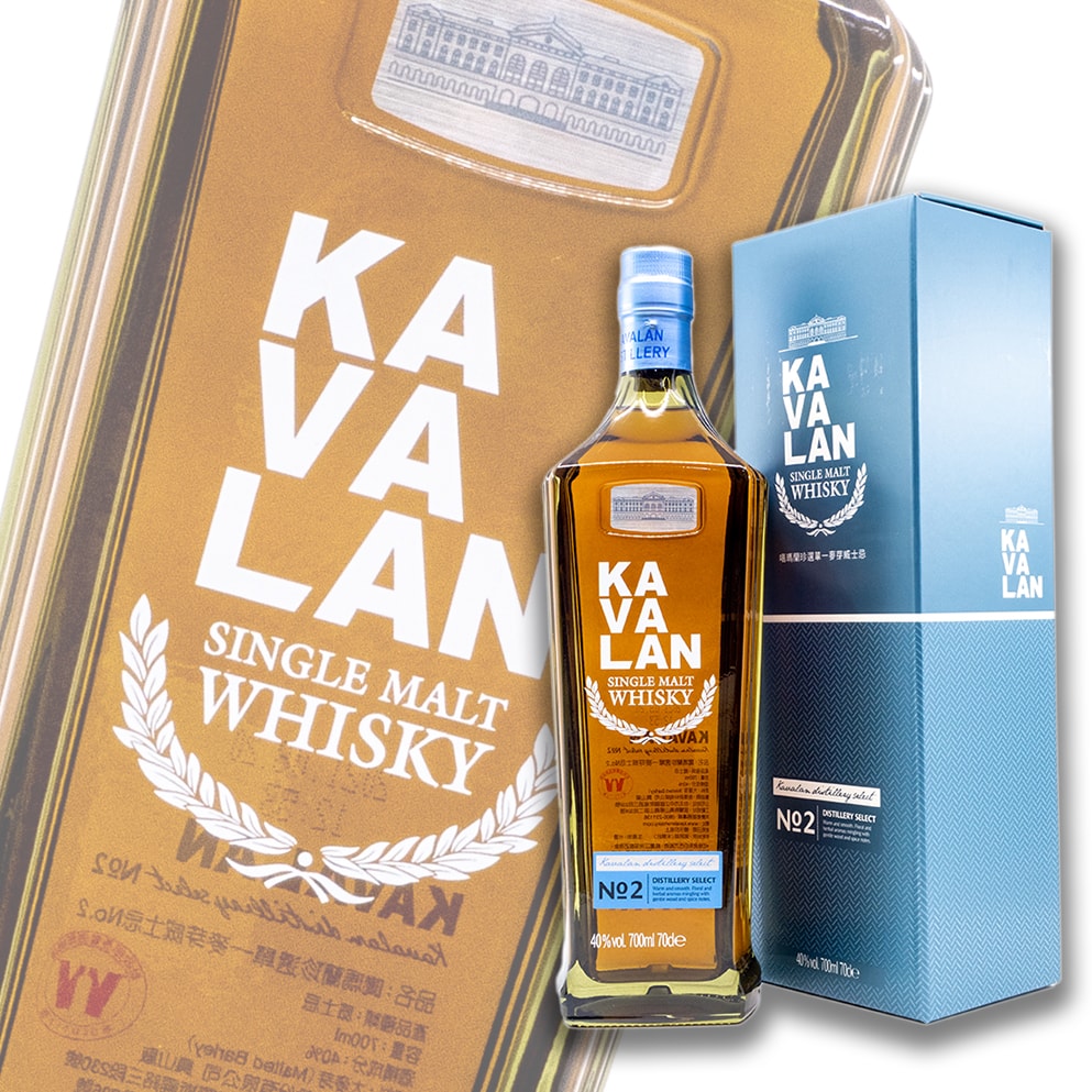 噶瑪蘭 Kavalan 珍選No.2 台灣單一麥芽威士忌 700ml 禮盒裝