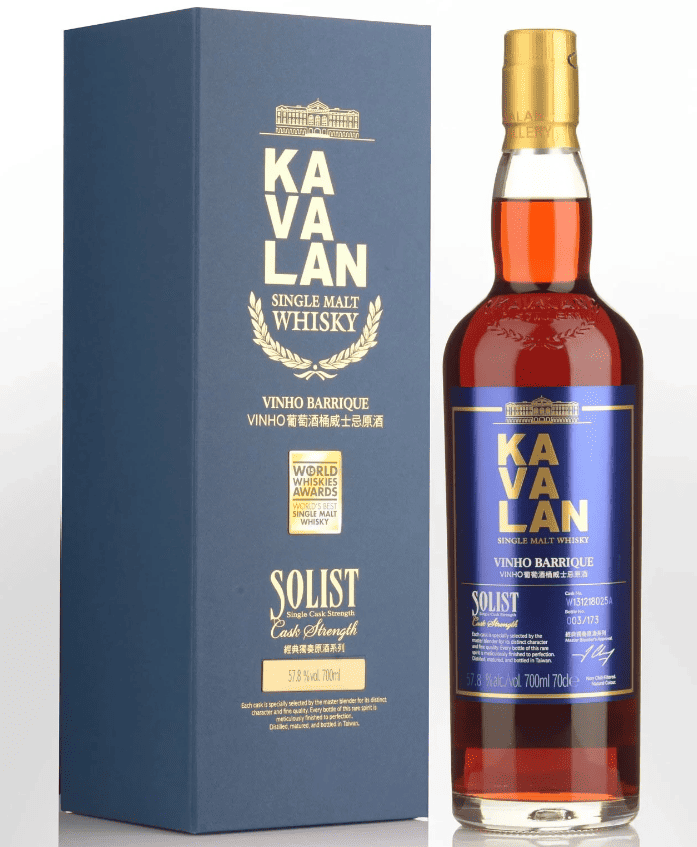 噶瑪蘭 Kavalan 經典獨奏 Solist Vinho Barrique 台灣單一麥芽 葡萄酒桶威士忌原酒 700ml 禮盒裝
