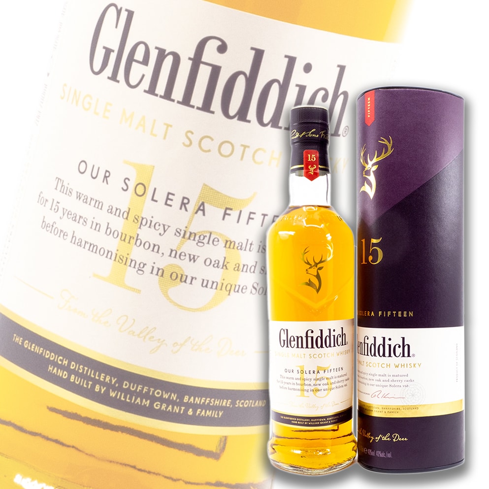 格兰菲迪 Glenfiddich 15 YEARS 苏格兰单一麦芽威士忌 700ml 礼盒装