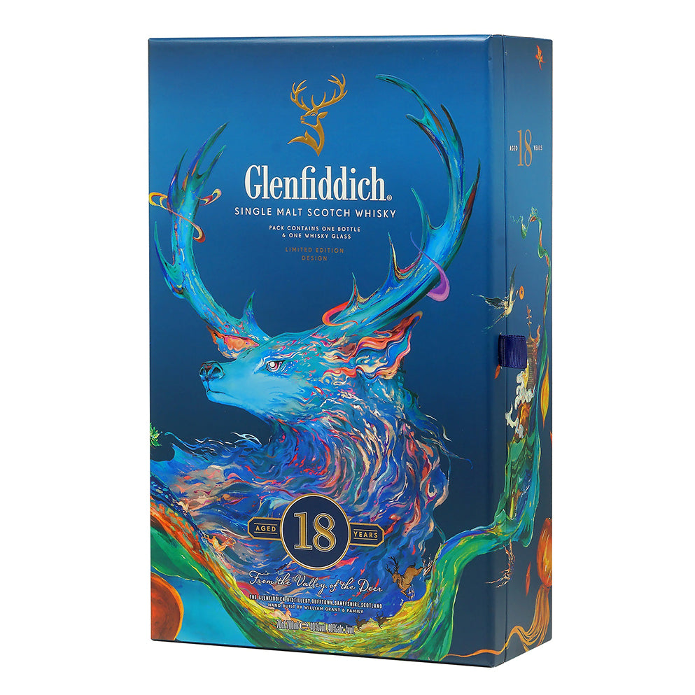 格蘭菲迪 Glenfiddich 18 YEARS 蘇格蘭單一麥芽威士忌 700ml 禮盒裝 (連專屬酒杯乙隻)