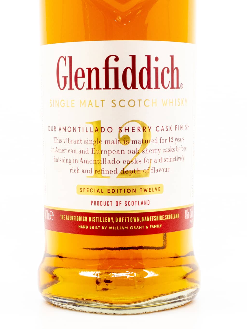 格蘭菲迪 Glenfiddich 12 YEARS 天使雪莉 蘇格蘭單一麥芽威士忌 700ml 禮盒裝