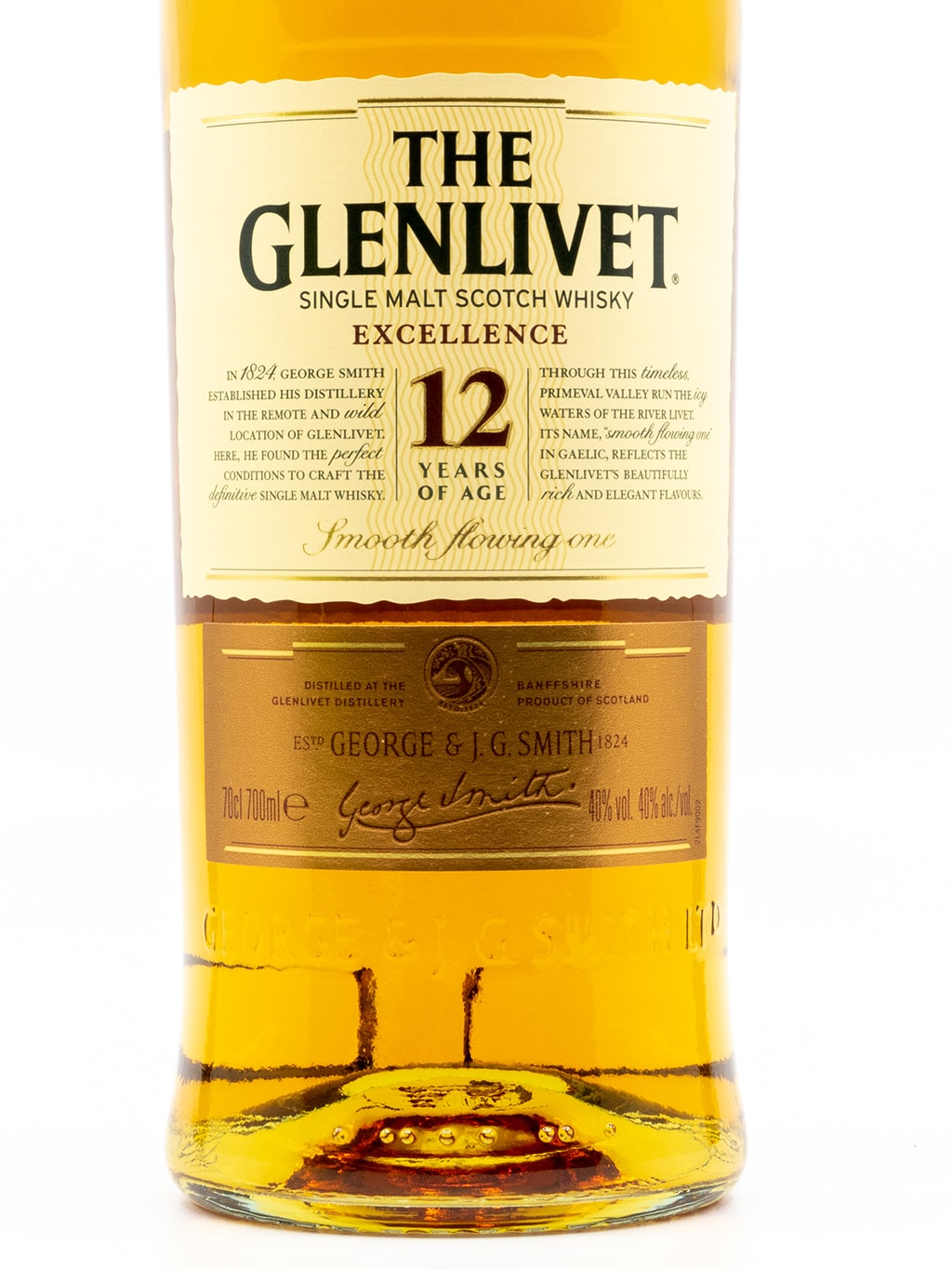 格蘭利威 The Glenlivet 12 YEARS Excellence 蘇格蘭單一麥芽威士忌 700ml 禮盒裝