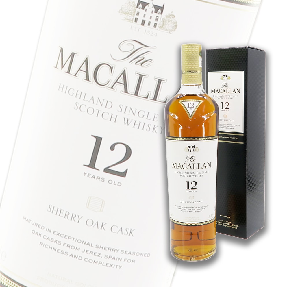 麥卡倫 Macallan 12 YEARS 雪莉桶 單一麥芽威士忌 700ml 禮盒裝