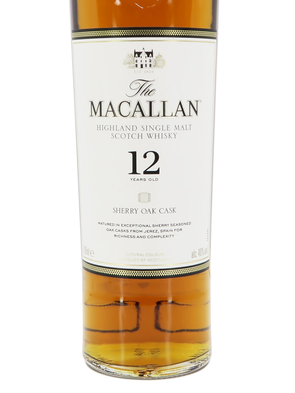 麥卡倫 Macallan 12 YEARS 雪莉桶 單一麥芽威士忌 700ml 禮盒裝