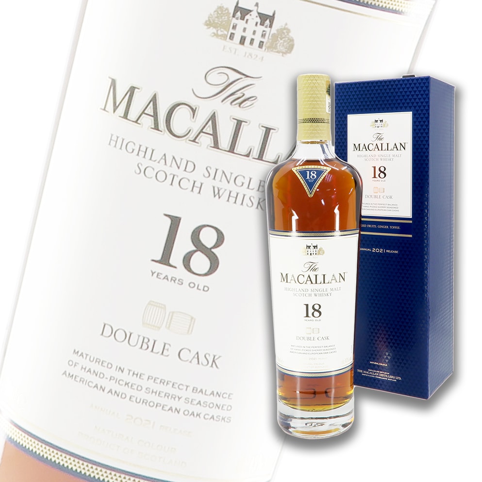 麥卡倫 Macallan 18 YEARS 雙雪莉桶 單一麥芽威士忌 700ml 禮盒裝