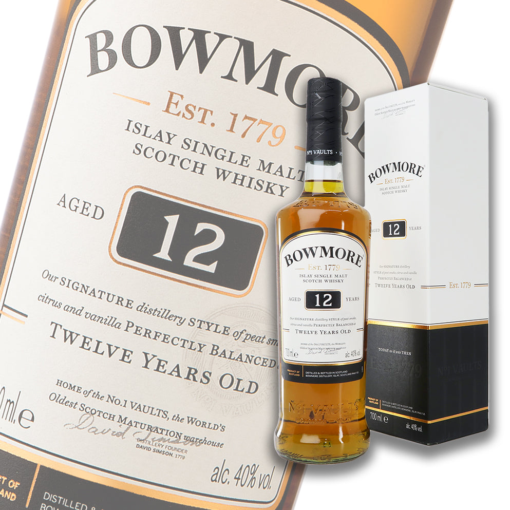 波摩 Bowmore 12 YEARS Islay Single Malt 蘇格蘭單一麥芽威士忌 700ml 禮盒裝