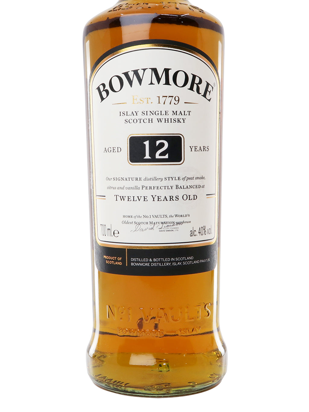 波摩 Bowmore 12 YEARS Islay Single Malt 蘇格蘭單一麥芽威士忌 700ml 禮盒裝