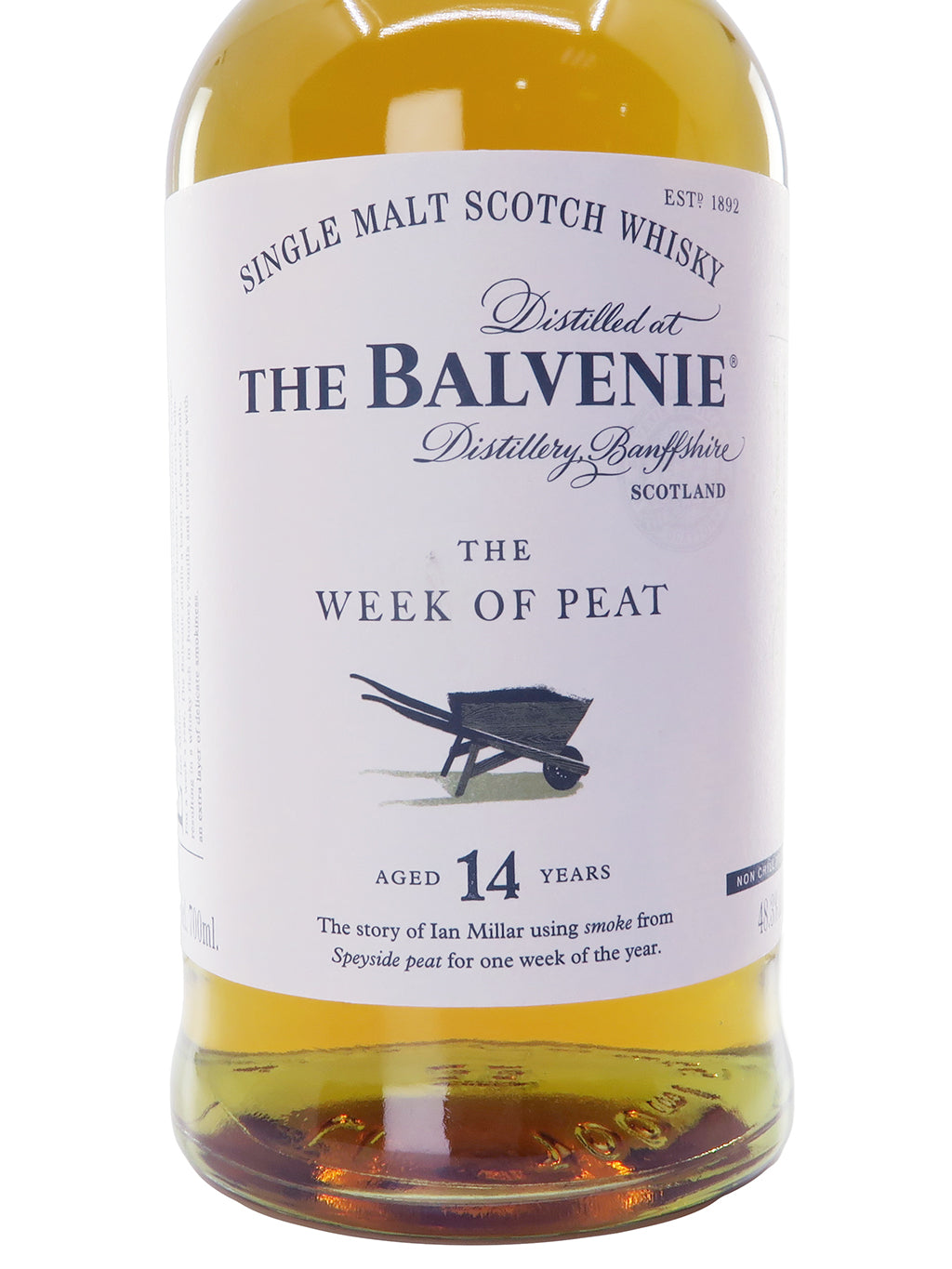 百富 The Balvenie 14 YEARS The Week of Peat 苏格兰单一麦芽威士忌 700ml 礼盒装