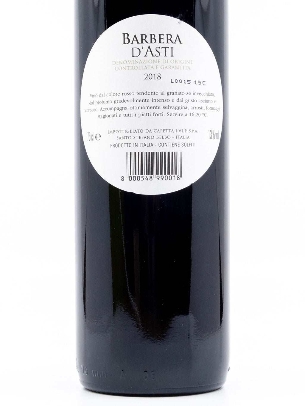 Capetta Barbera d'Asti DOCG 2018 意大利紅酒 750ml