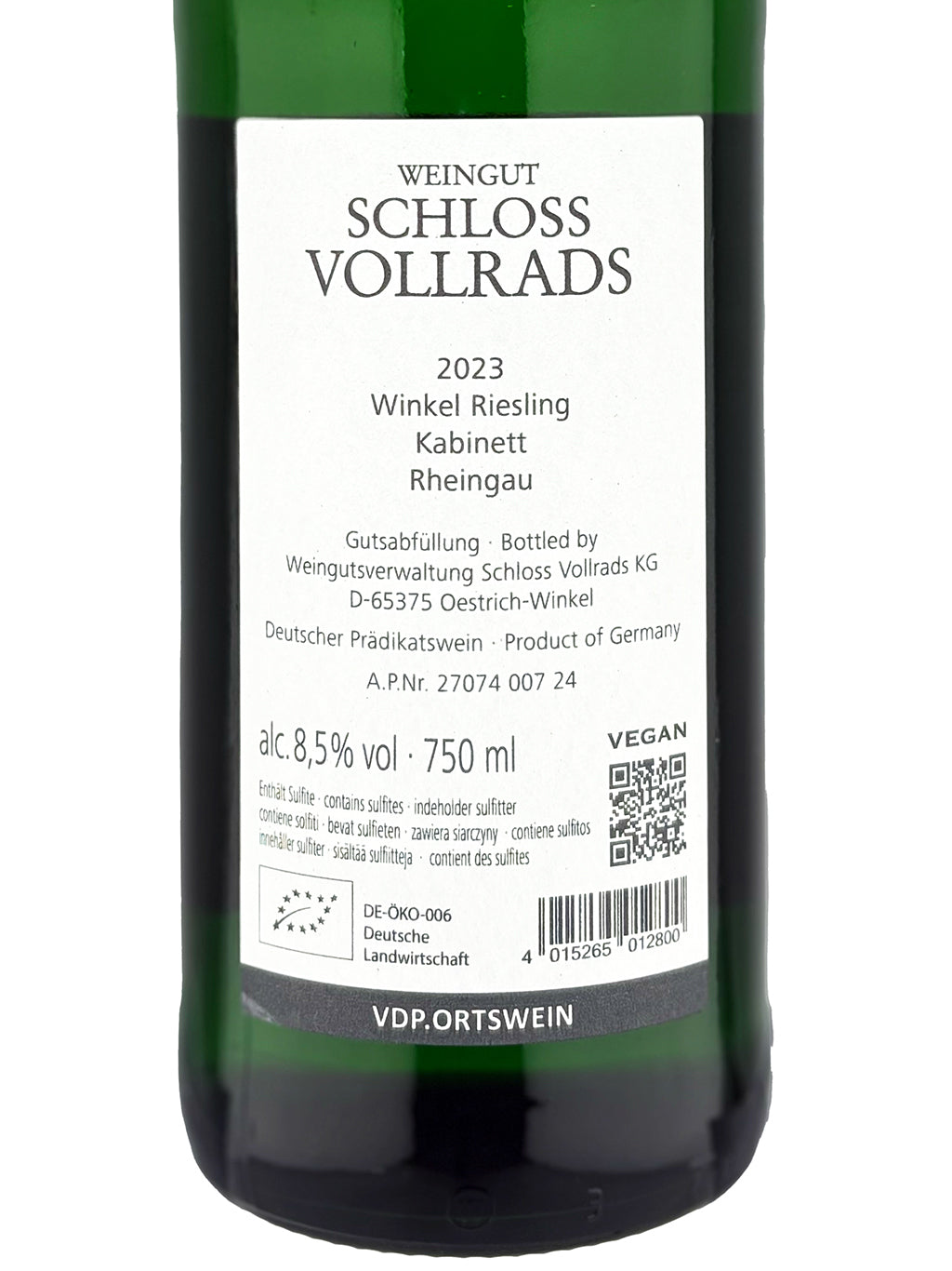 沃爾萊茨 Schloss Vollrads Winkel Riesling Kabinett Rheingau 2023 德國白酒 750ml